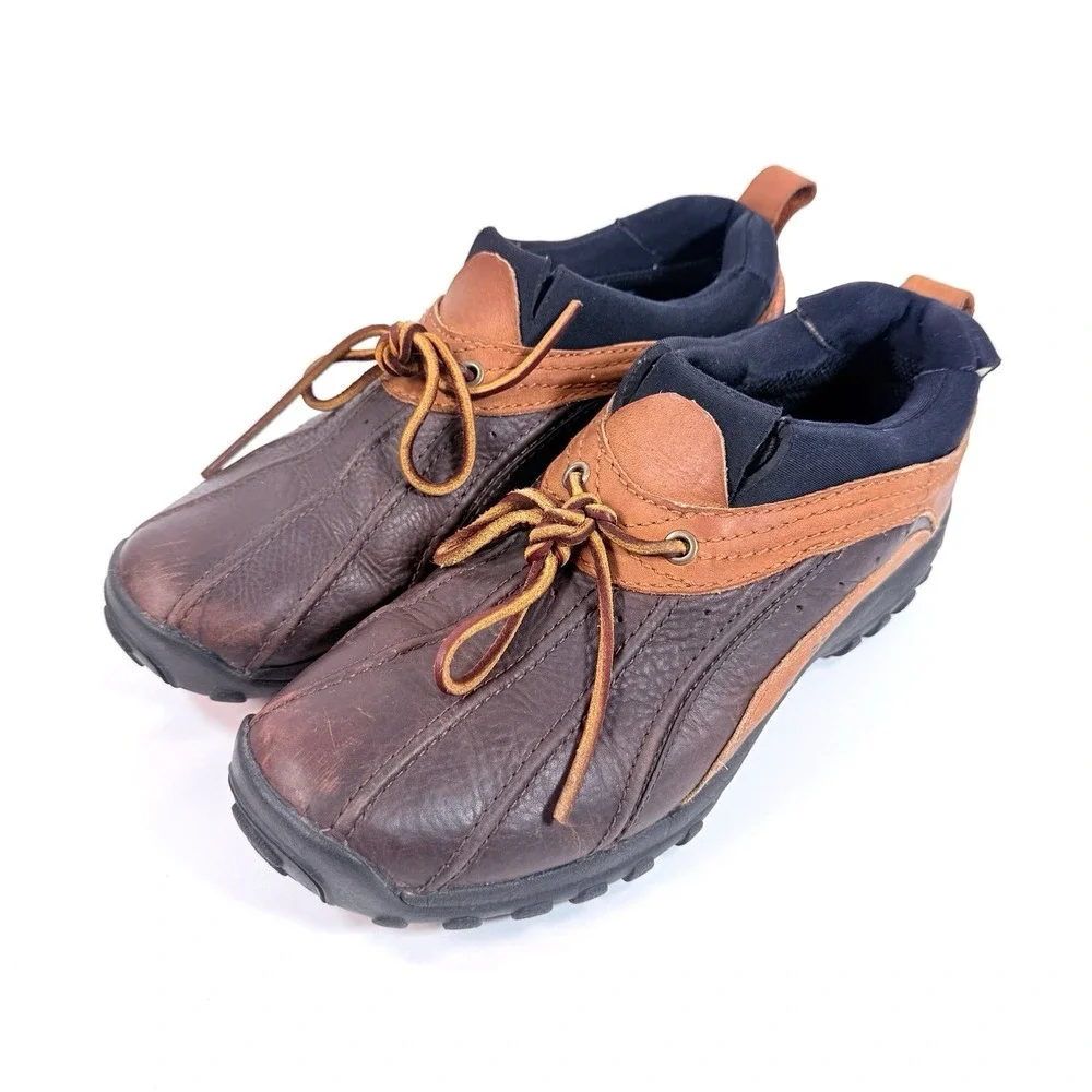 Vintage Polo Sport Ralph Lauren Duck Boots Brown Rubber Gorpcore Mens 10 - 90s